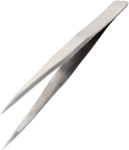 Miniatura 4 de Utoolmart ST-10 Pinzas de acero inoxidable micro magnéticas rectas y curvadas punta puntiaguda herramienta de mantenimiento para pinzas de pestañas