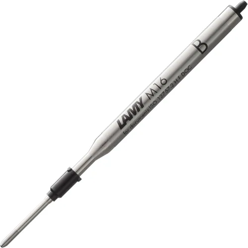 Lamy Recambio de bolígrafo M16 con gran capacidad, metal - Recambio original para todos los modelos de bolígrafo - Indeleble - Ancho de línea ancha