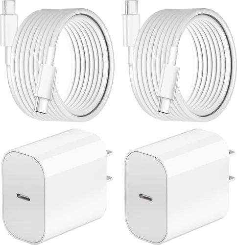 Miniatura 9 de Carga rápida para iPhone 17 y 16, paquete de 20 W, bloque de carga USB C de Apple con cable de carga USB C a C de 6 pies para iPhone 17 Pro max/17