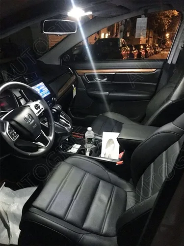 Miniatura 4 de AUTOGINE Kit de luces interiores LED blancas para Honda CR-V HR-V 2013 2014 2015 2016 2017 2018 2019 2020 2021 paquete de bombillas LED interiores