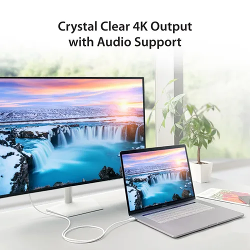 Miniatura 2 de j5create Cable USB-C a DisplayPort - 4K a 144Hz, 3.9 pies, cable tipo C a DP, compatible con iPhone 15 Pro/Max, MacBook Pro/Air, iPad Pro, XPS