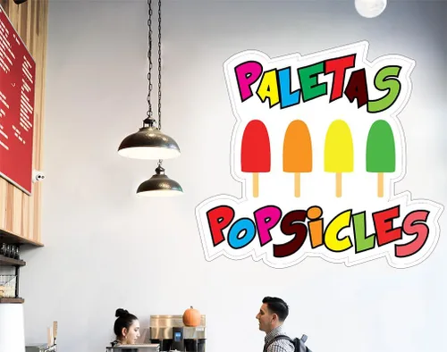 Miniatura 5 de Adhesivos personalizados para camiones de alimentos, paletas, paletas, comida y bebida, concesión de concesión, 10 pulgadas, diseño lateral más 10