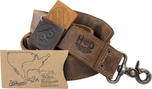 Miniatura 7 de Hide & Drink, Correa ajustable de repuesto para mensajero, bolsa de lona y bolsa cruzada, cuero de grano completo, hecho a mano