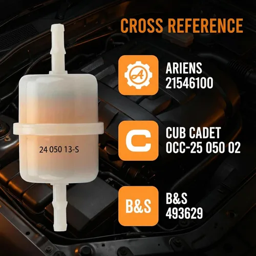 Miniatura 3 de 24 050 13-S Filtro de combustible de 15 micras compatible con Kohler 24 050 10 24 050 02-S 24 050 13 24 050 13S 24 050 13-s1 Ariens 21539500 Cub