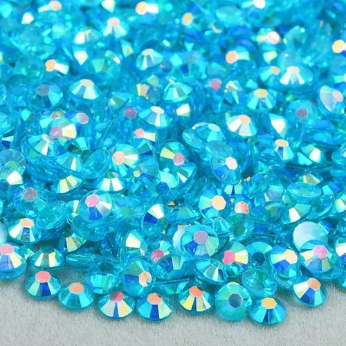 Miniatura 16 de 5000 diamantes de imitación de resina de 0.157 in, diamantes de imitación transparentes con parte trasera plana para manualidades, diamantes de Rosa