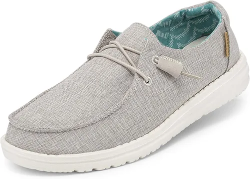Hey Dude Wendy Sox Mocasines con cordones, para mujer, cómodos y ligeros, variedad de colores