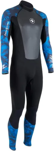 Miniatura 3 de AQUALUNG HydroFlex - Overol para hombre, 0.118 in, color azul camuflaje