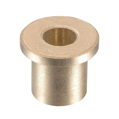 Miniatura 2 de uxcell Rodamientos de manga de brida 0.236 in Diámetro 0.394 in OD 0.472 in Longitud 0.551 in Diámetro de brida 0.079 in Espesor de brida Bronce