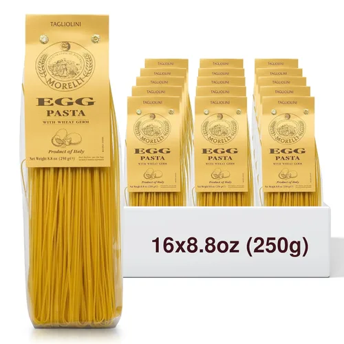 Miniatura 8 de Morelli Pasta de huevo Tagliolini Pasta italiana - Pasta gourmet - Hecho a mano en pequeños lotes - Fideos de pasta italiana importados - Pasta