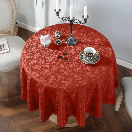 Miniatura 20 de Jeloris Mantel de Vinilo Impermeable, Mantel Redondo de Plástico Resistente, Cubierta de Mesa de Vinilo Limpiable a Prueba de Derrames y Aceite
