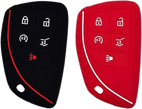 Miniatura 8 de Autobase Funda de silicona para llavero de Chevy Malibu Camaro Trax Traverse Trailblazer Sonic Cruze Blazer Volt Equinox Spark Accesorio