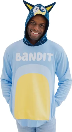 Bluey Bingo Dad Mom Fleece Matching Family Cosplay Pullover Hoodie Infant to Little Kid