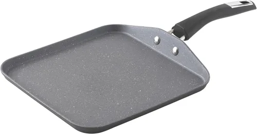 Miniatura 8 de Bialetti Impact Textured - Sartén antiadherente apta para horno, 12 pulgadas, color gris