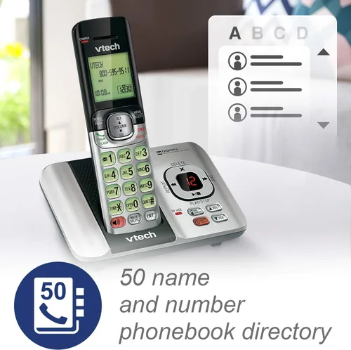 Miniatura 4 de Teléfono inalámbrico VTech DECT 6.0, Plateado 3 Teléfonos Plata