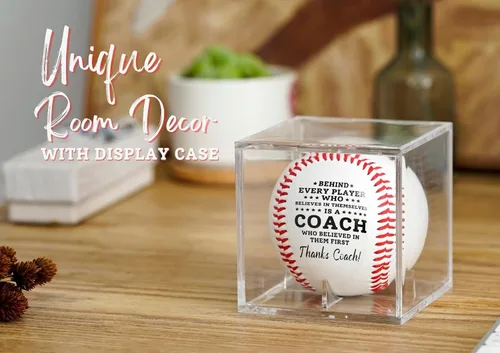 Miniatura 4 de Regalos de entrenador de béisbol: Béisbol impreso con caja de presentación