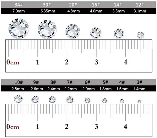 Miniatura 3 de Onwon 1440 SS20 / 4.8mm Piedras de Imitación de Cristal con Parte Trasera Plana, Brillantes, Redondas, Purpurina, Diamantes Sintéticos Transparentes