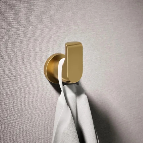 Miniatura 2 de Kohler 97499-2MB Avid - Gancho para bata, latón moderno cepillado vibrante Latón cepillado vibrante.
