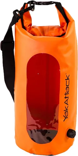 Miniatura 13 de YakAttack Bolsa de secado enrollable de 5L con válvula de aire, carbono negro, bolsa seca marina impermeable para kayak, canotaje y paddleboarding