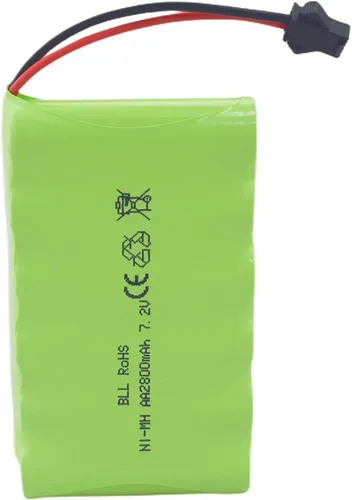 Miniatura 5 de Batería recargable AA de 7.2V 2800mah con enchufe SM-2P con cable de carga USB para Huina 1550 550 RC Excavadora Coche Camión Ingeniería Car TR-211