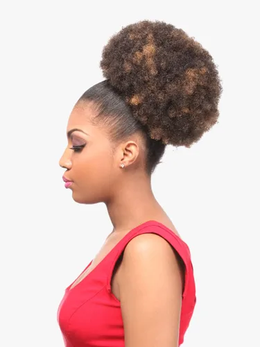 Miniatura 3 de Sensationnel Cola de caballo de pelo sintético Instant Pony Afro Kinky (1)