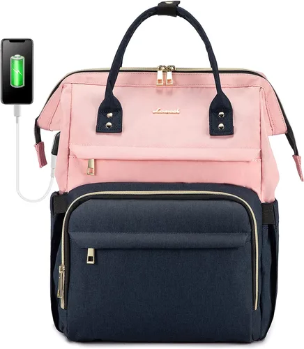 Miniatura 15 de LOVEVOOK - Mochila para ordenador portátil para mujer, de moda, de negocios, de viaje, mochila para estudiantes, mochila de trabajo para profesores