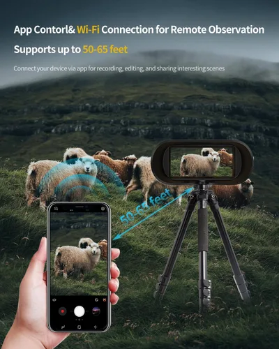 Miniatura 4 de Binoculares de visión nocturna 4K UHD con control inteligente de aplicación, gafas de visión nocturna con rango de visión de 3940 pies, foto a todo
