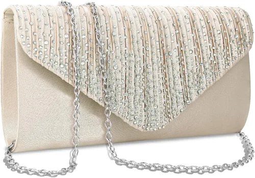 Bolsos de mano BBjinronjy para mujer, bolso formal con diamantes de imitación para noche, bolsos de mano para boda, fiesta, cóctel, graduación, cena