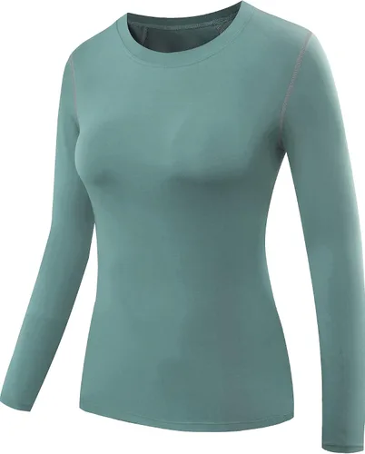 Miniatura 56 de NELEUS - Camisa deportiva de compresión atlética, de manga larga, para mujer, dry fit, paquete de 3