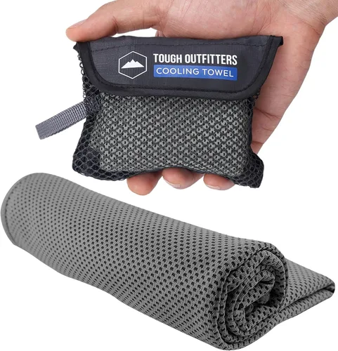 Miniatura 9 de Tough Outdoors Toallas de enfriamiento para cuello y cara, toalla de enfriamiento para el cuello para clima caliente, yoga, deportes, golf, sudor