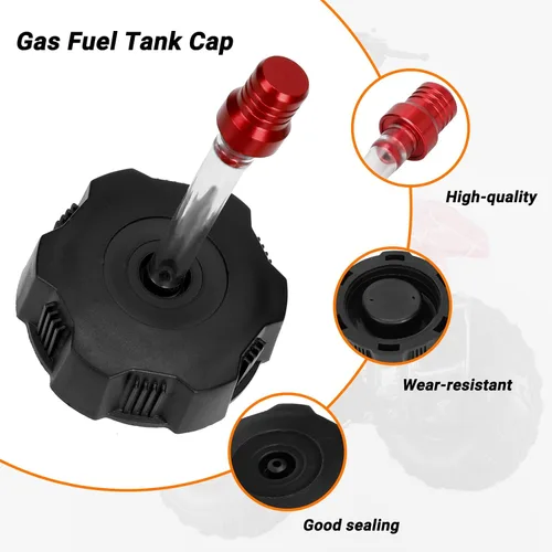 Miniatura 2 de Tapa de tanque de combustible FVRITO para Tao Tao Coolster 125cc 110cc ATV Quad 4 Wheeler 90cc 70cc 50cc NST Kazuma Roketa Sunl Baja con tubo