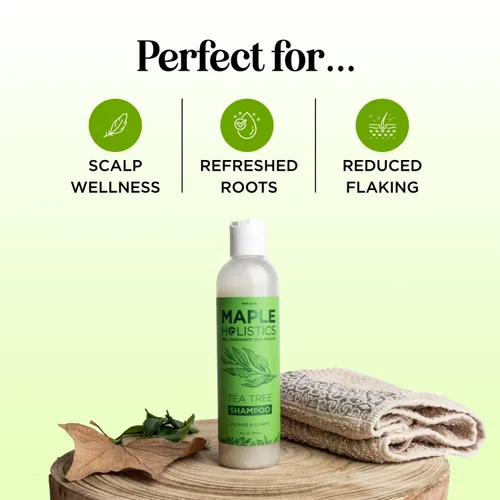 Miniatura 7 de Champú aclarante para acumulación y cabello graso - Champú de árbol de té para hombres y mujeres con aceite esencial de romero para cabello graso