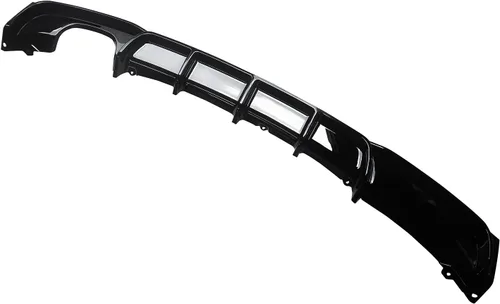 Miniatura 3 de NINTE Difusor trasero para BMW Serie 3 F30 F31 M Sport parachoques 2012-2018 2019 negro brillante izquierdo solo escape trasero parachoques labio
