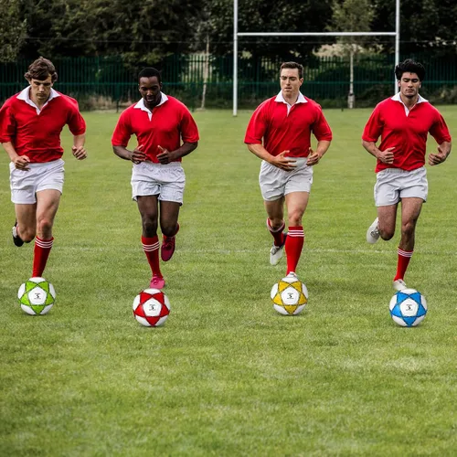 Miniatura 7 de Jenaai 4 pelotas de fútbol a granel con bomba y bolsa, pelota de fútbol desinflada, entrenamiento deportivo para adultos y adolescentes, fútbol