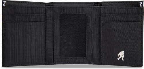 Miniatura 5 de Eddie Bauer Men's Fabric Trifold Wallet Money Clip RFID Protection ID Window Genuine Leather EDC