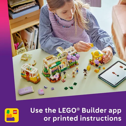 Miniatura 6 de LEGO Friends Café de Plantas y Tienda de Flores Juego de Construcción para Juguete de Imitación - Juego de Construcción con 4 Minimuñecas y Juguete