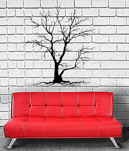 Pegatinas de vinilo para decoración de interiores de habitación de árbol (ig4212)