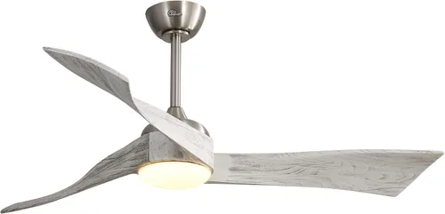 Miniatura 16 de Sofucor - Ventilador de techo de 52 pulgadas sin luces, moderno, de madera maciza, con control remoto, 5000 CFM de alto flujo de aire, motor CC