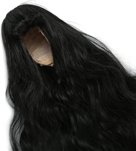 Miniatura 8 de Zerodis Peluca de muñeca articulada 1/6 peluca de muñeca de larga duración decoración calor para vestir muñecas (negro)