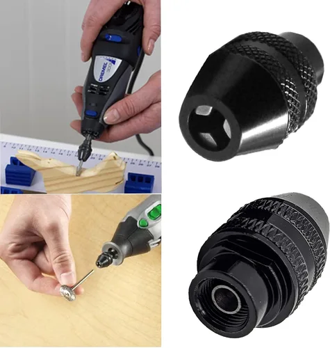 Miniatura 7 de 2 unids multi cambio rápido sin llave Chuck reemplazo para Dremel 4486 herramientas rotativas 3000 4000 7700 8200