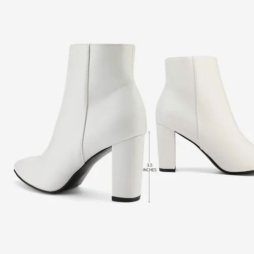 Miniatura 4 de DREAM PAIRS - Botines de mujer de tacón alto y grueso