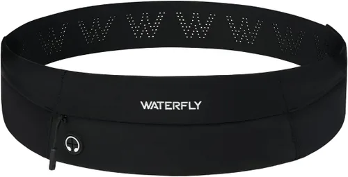 WATERFLY Cinturón para Correr Riñonera: Bolsa de Cintura Delgada para Hombres Mujeres, Soporte para Teléfono de Fitness para Entrenamiento Maratón