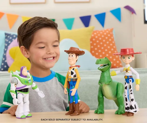 Miniatura 2 de Mattel Figuras de acción de Toy Story de Disney y Pixar de 7 pulgadas, personajes clave de escala de juego, 8 articulaciones más posables con diseño