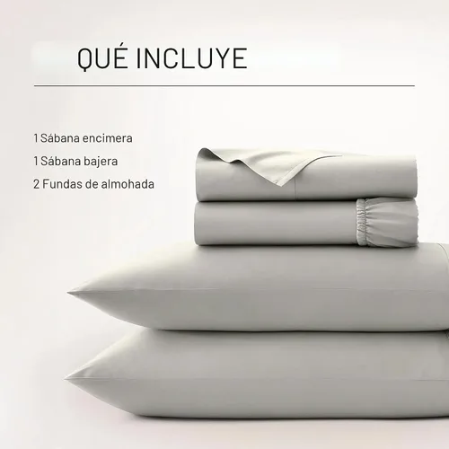 Miniatura 4 de BOLL & BRANCH Juego de sábanas con dobladillo característico - Queen, Blanco - Lujo 100% Algodón Orgánico - Incluye 1 sábana encimera, 1 sábana