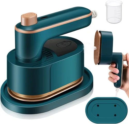 Mini plancha de viaje portátil para ropa, vaporizador de viaje 3 en 1, plancha de mano giratoria de 180°, máquina portátil de tamaño pequeño para