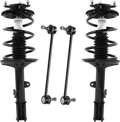 Miniatura 74 de Detroit Axle - Kit de 4 piezas RWD Puntales Delanteros Barras Estabilizadoras para Ford F-150 2021 2022 2023 2024, 2 Puntales con Resorte Helicoidal