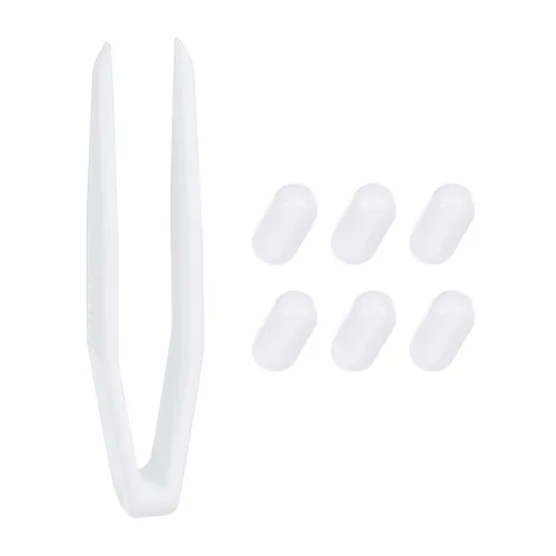 Miniatura 20 de PATIKIL Barra agitadora magnética, 0.394 x 0.236 pulgadas, 6 piezas de PTFE magnético, barra mezcladora magnética para vaso de precipitados de fondo
