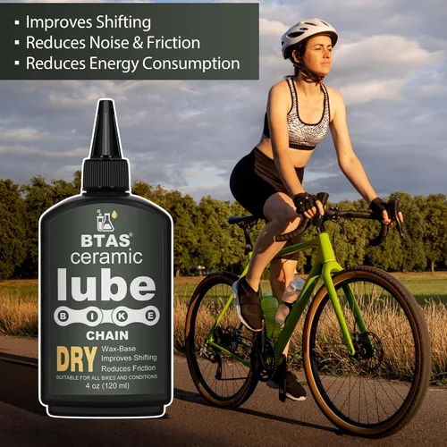 Miniatura 2 de BTAS Lubricante de Cera Seca para Cadena de Bicicleta 4 oz para Carretera, Bicicleta de Montaña, MTB y Aceite Lubricante de Cadena de Bicicleta