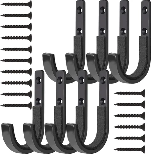 Miniatura 9 de GOHIKING Perchero de almacenamiento para rifles, ganchos para escopeta, ganchos de montaje en pared para cualquier rifles, escopetas, arco de tiro