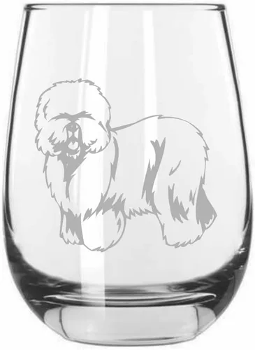 Miniatura 311 de Sakhalin Husky Dog - Copa de vino grabada personalizada de 15.25 onzas sin tallo