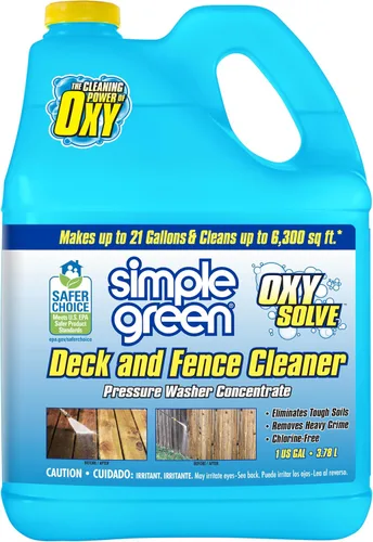 Simple Green Oxy Solve Limpiador a presión para cubierta y cerca - concentrado 1 galón